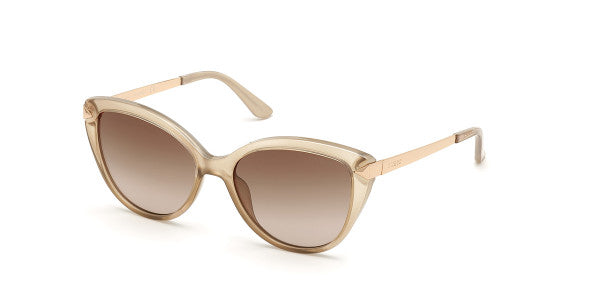 Guess Gu7658 57F Cateye Beige Sunglasses Women - Lexor Miami