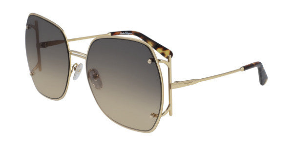 Salvatore Ferragamo Sf202S 704 Gold-Brown 62 Women Sunglasses - Lexor Miami