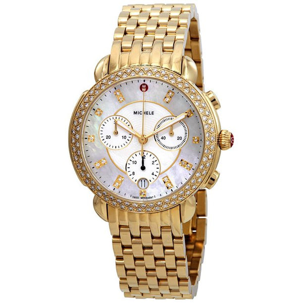 Michele MWW30A000008 Sidney Chronograph Diamond Women Watches Lexor Miami - Lexor Miami