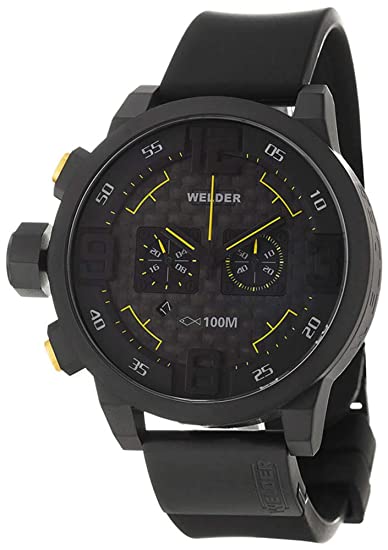 Welder 10000 K31 Chronograph Black Ion-Plated Stainless Steel Round Men Watches Lexor Miami - Lexor Miami