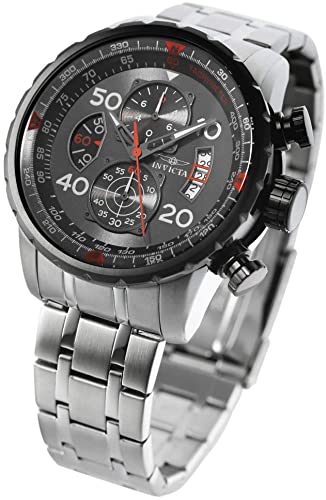 Invicta 17204 Aviator Chronograph Stainless Steel Strap Men Watches - Lexor Miami