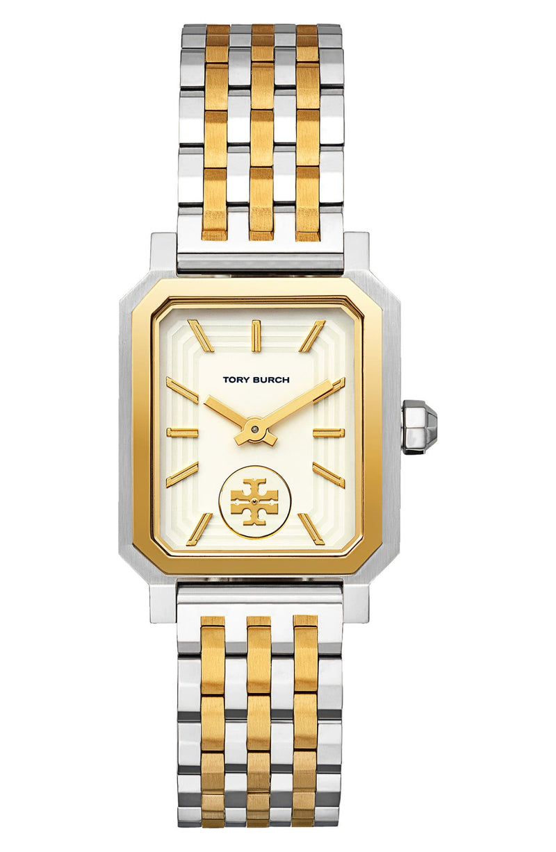 Tory Burch TBW1502 Robinson 2 Tone Stainless Steel Strap Unisex Watches - Lexor Miami