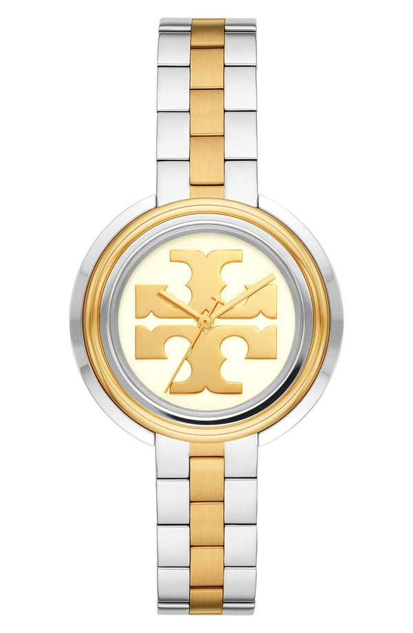 Tory Burch TBW6209 The Miller 2 Tone Stainless Steel Strap Women Watches - Lexor Miami