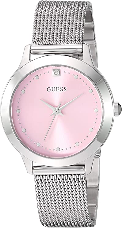 Guess U1197L3 Chelsea Stainless Steel Mesh Strap Women Watches - Lexor Miami