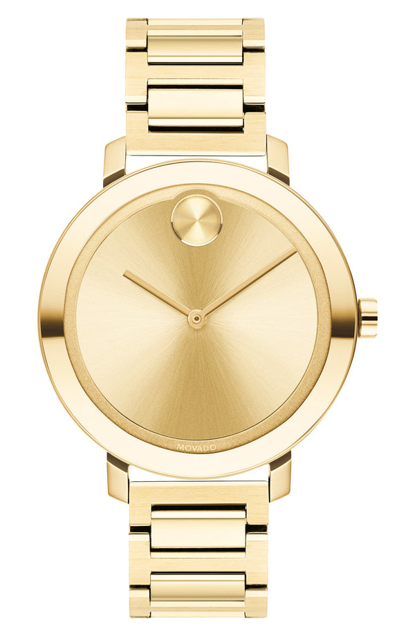 Movado 3600648 Bold Evolution Gold Stainless Steel Strap Women Watches - Lexor Miami