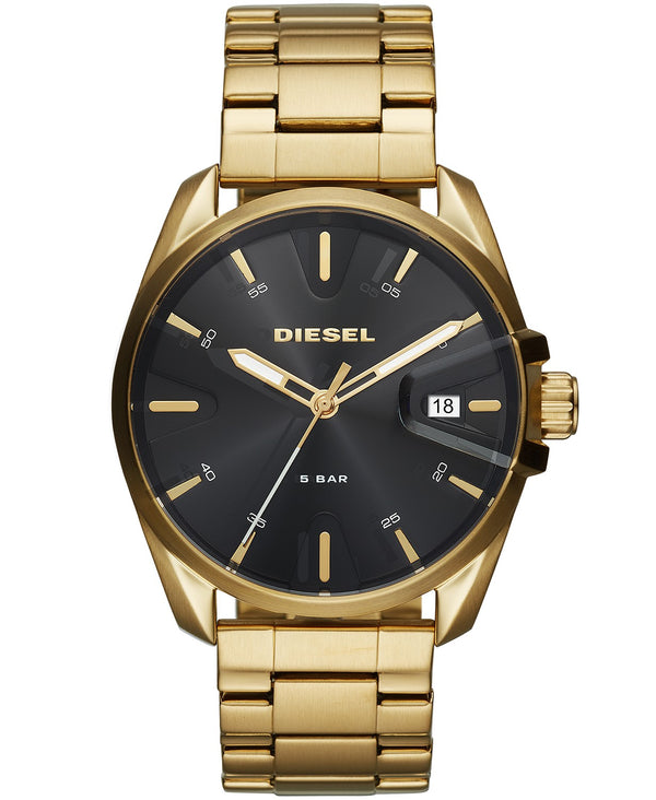 Diesel MS9 Gold-Tone Stainless Steel Bracelet Watch 44mm Men Watches Lexor Miami - Lexor Miami