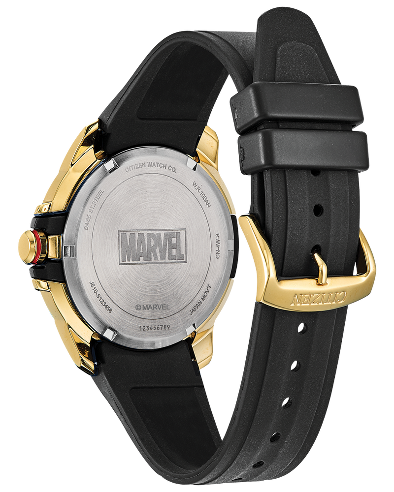 Citizen AW1155-03W Marvel Avengers Eco-Drive Black Silicone Strap Men Watches - Lexor Miami