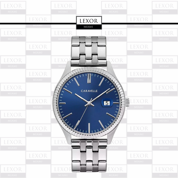 Reloj para hombre Bulova 43B151 Caravelle con correa de acero inoxidable