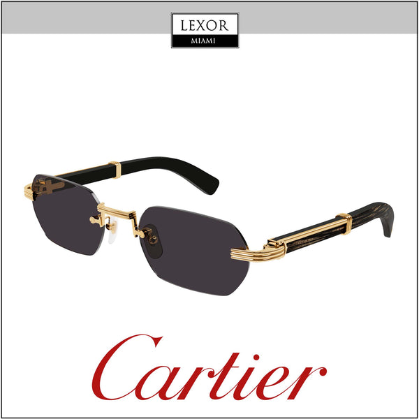 Óculos de Sol Cartier CT0362S-001 54 Unissex Feminino Masculino UPC 843023159139