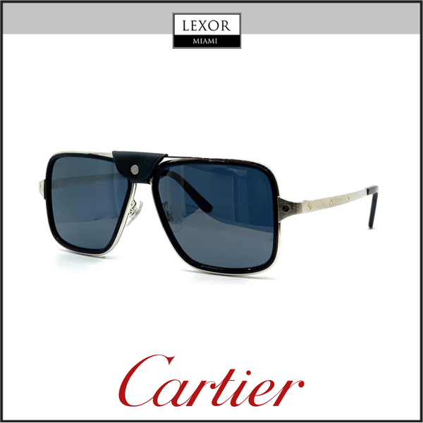 Cartier CT0263SA-003 58 Óculos de Sol Masculino Acetato