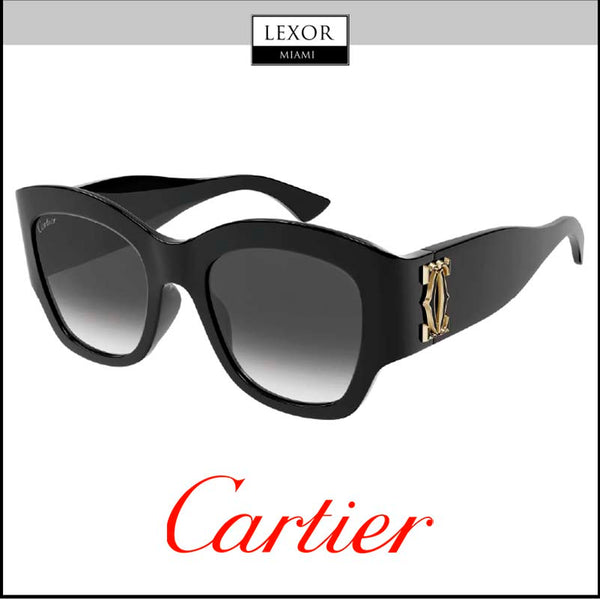 Cartier CT0304S-001 52 Óculos de Sol Feminino ACETATO