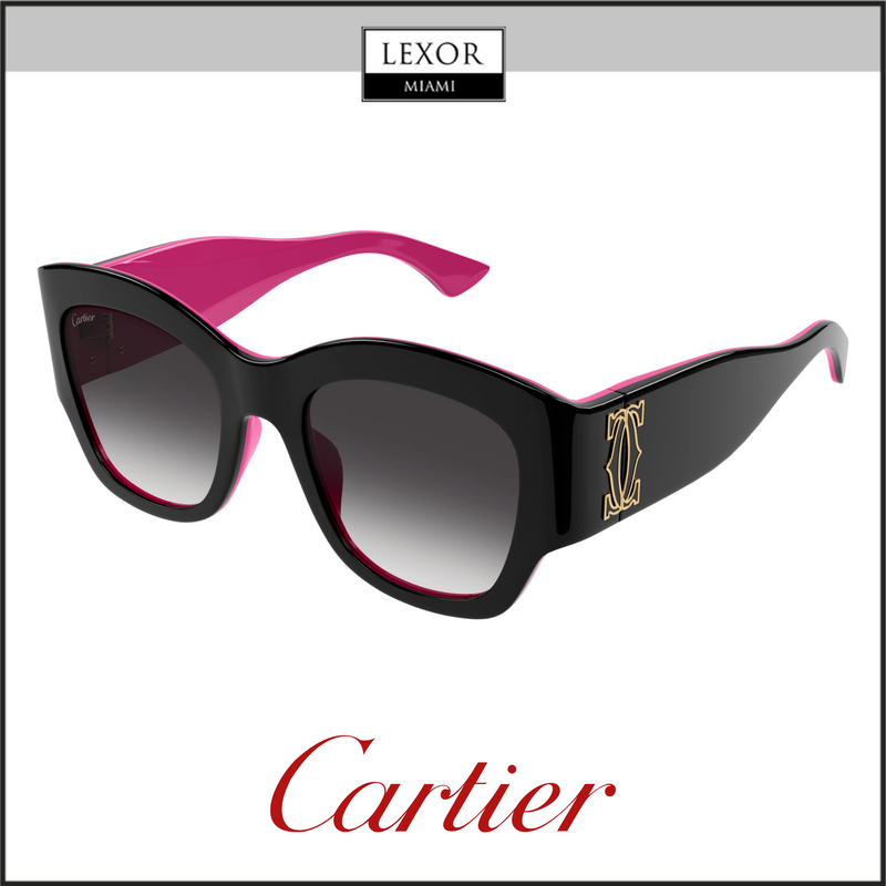 Cartier CT0304S-005 52 Óculos de Sol Feminino ACETATO