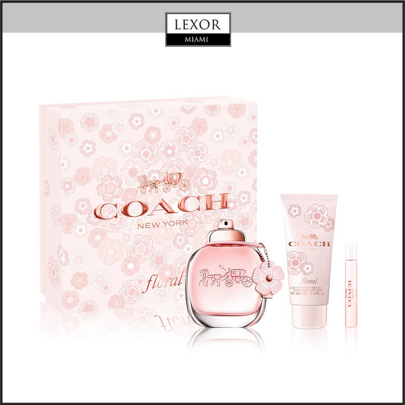 Coach Floral 3.0 EDP Sp Set de 3 piezas para mujer