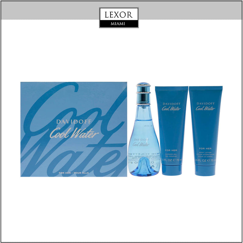 David Cool Water 3PC Conjunto Feminino Masculino