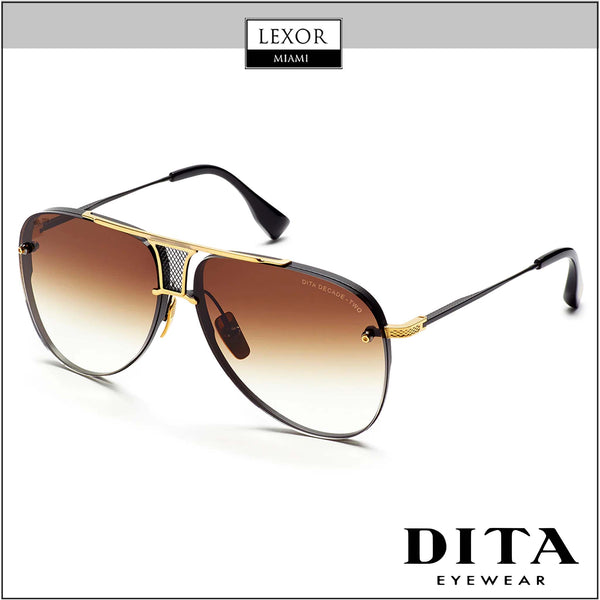 Dita DRX-2082-B-BLK-GLD-62-Z Decade Two Unisex Sunglasses