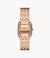 Fossil ES5080 Raquel Rose Gold Stainless Steel Strap Unisex Watches - Lexor Miami