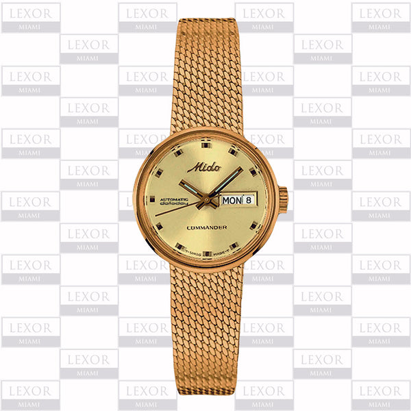 Mido M716937213 Commander Mesh Strap Women Watches Lexor Miami