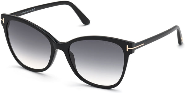 Tom Ford FT0844F 01B 58 Ani Women Sunglasses - Lexor Miami