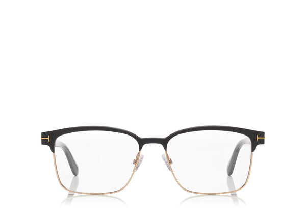 Tom Ford FT5323 002 54 Square Metal Unisex Optical Frame - Lexor Miami