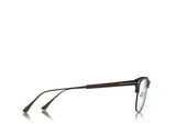 Tom Ford FT5590-F-B 052 52 Blue Block Browline Unisex Opticals - Lexor Miami