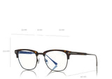 Tom Ford FT5590-F-B 052 52 Blue Block Browline Unisex Opticals - Lexor Miami