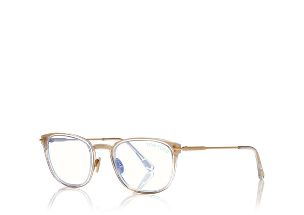 Tom Ford FT5694-B 030 52 Slim Rectangular Blue Block Women Optical Frame - Lexor Miami