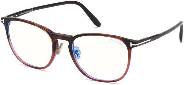 Tom Ford FT5700-B 054 52 Shiny Burgundy / Blue Block Men Optical Frame - Lexor Miami