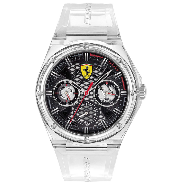 Reloj Ferrari 0830789 Aspire con correa transparente para hombre