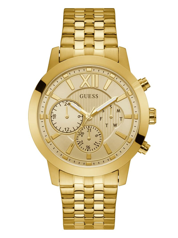 Guess GW0068G2 Gold-Tone Chrono-Look Multifunction Watch - Lexor Miami