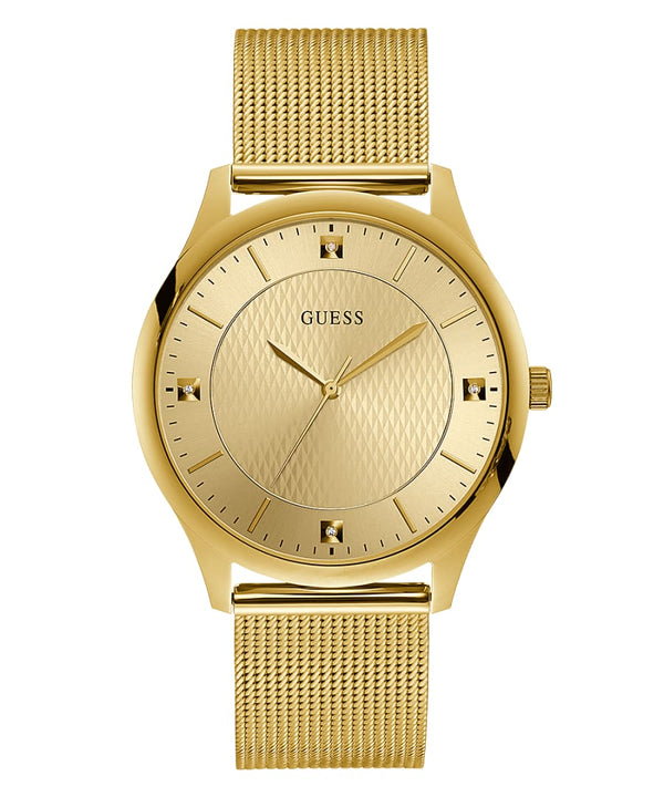 Guess GW0069G2 Gold Mesh Strap Men Watches - Lexor Miami