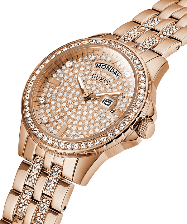 Guess GW0254L3 Lady Comet Rose Gold Stainless Steel Strap Women Watches - Lexor Miami