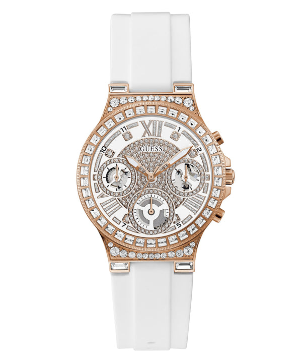 Guess GW0257L2 Moonlight White Silicone Strap Women Watches - Lexor Miami