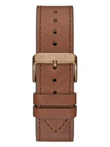 Guess GW0262G3 Continental Brown Leather Strap Unisex Watches - Lexor Miami