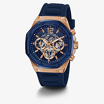 Guess GW0263G2 Blue Silicone Strap Men Watches - Lexor Miami