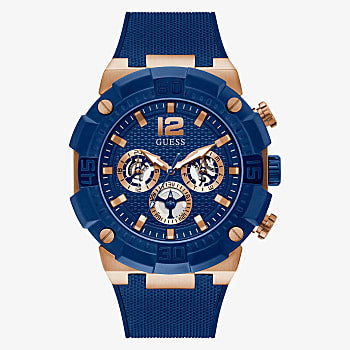 Guess GW0264G4 Blue Silicone Strap Men Watches - Lexor Miami