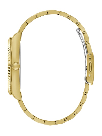 Guess GW0265G2 Connoisseur Gold Stainless Steel Strap Unisex Watches - Lexor Miami