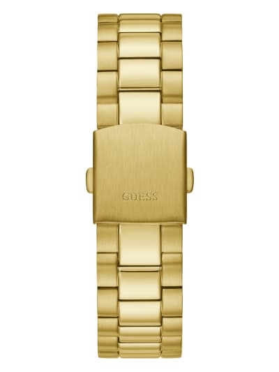 Guess GW0265G2 Connoisseur Gold Stainless Steel Strap Unisex Watches - Lexor Miami