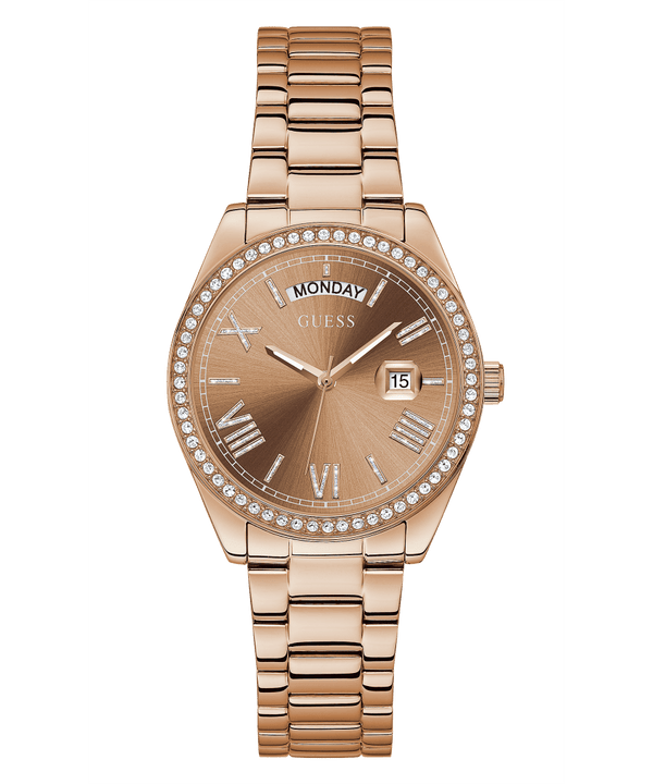 Guess GW0307L3 ROSE GOLD TONE CASE ROSE GOLD TONE STAINLESS STEEL WATCH - Lexor Miami