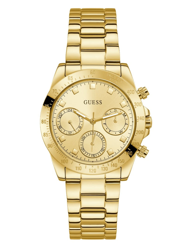 Guess GW0314L2 Gold-Tone Multifunction Watch - Lexor Miami