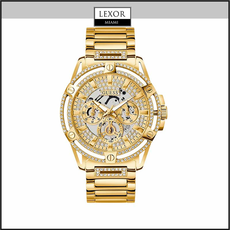 Guess GW0464L2 CAIXA GOLD TONE RELÓGIO DE AÇO INOXIDÁVEL GOLD TONE