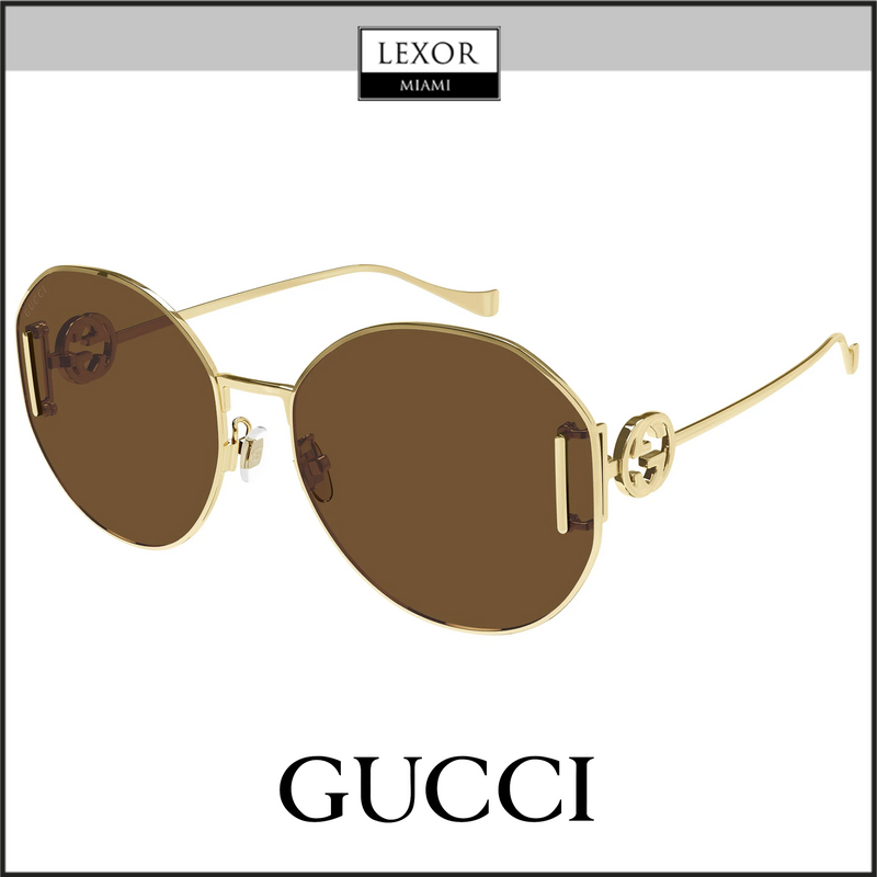 Gucci GG1206SA-003 63 Óculos de Sol Femininos Metal