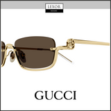 Gucci GG1278S-001 55 Óculos de Sol UNISSEX METAL