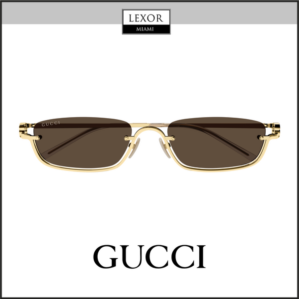 Gucci GG1278S-001 55 Óculos de Sol UNISSEX METAL