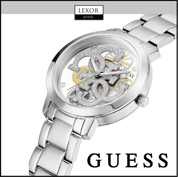 Guess GW0300L1 RELÓGIO DE AÇO INOXIDÁVEL COM CAIXA EM TOM DE PRATA