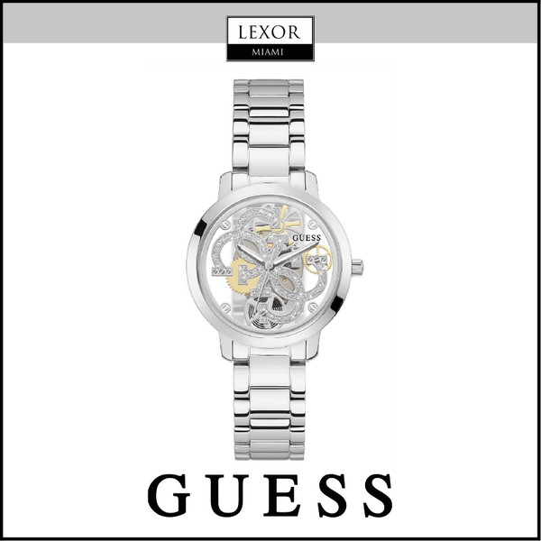 Guess GW0300L1 RELÓGIO DE AÇO INOXIDÁVEL COM CAIXA EM TOM DE PRATA