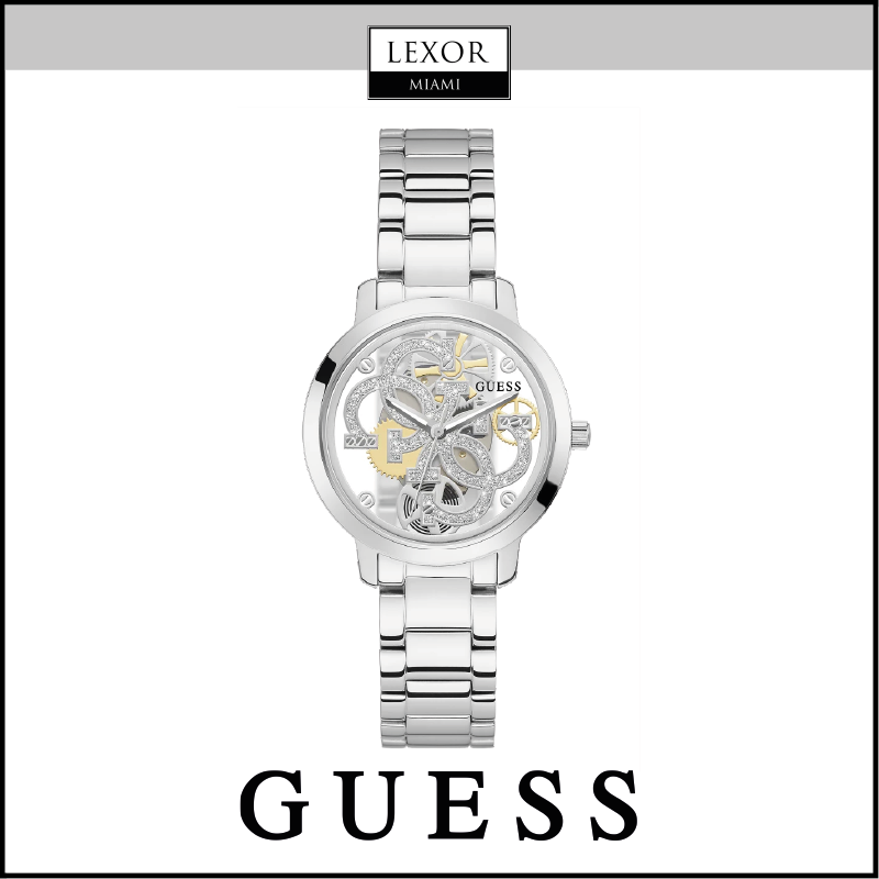 Guess GW0300L1 RELÓGIO DE AÇO INOXIDÁVEL COM CAIXA EM TOM DE PRATA