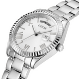 Guess GW0308L1 Luna Silver Tone Relógios Femininos em Aço Inoxidável