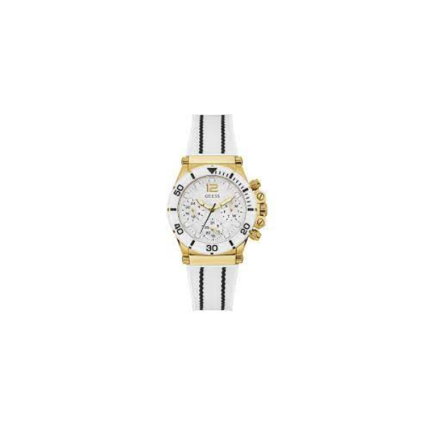 Guess GW0406L1 Co Piloto Branco Silicone Strap Relógios Femininos