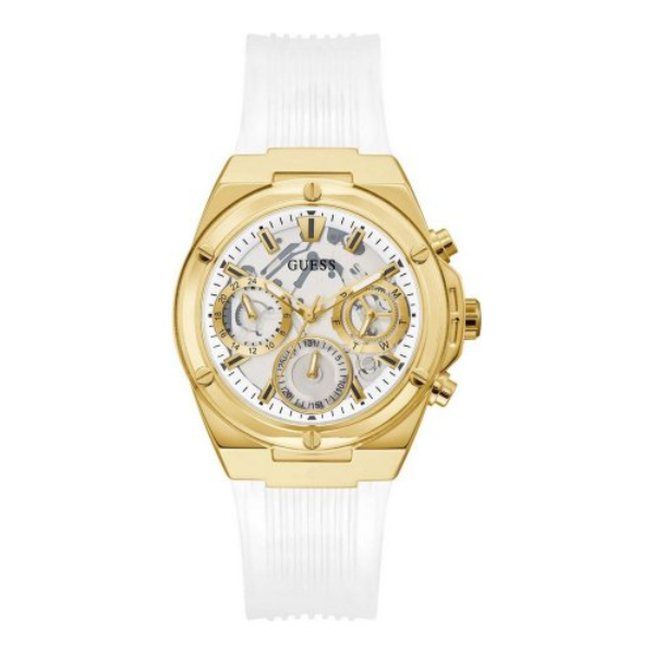 Relojes Guess GW0409L2 Athena de acero inoxidable blanco para mujer