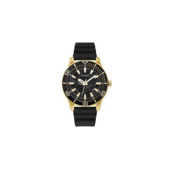 Reloj Guess GW0420G2 de cuarzo con correa de silicona negra para hombre